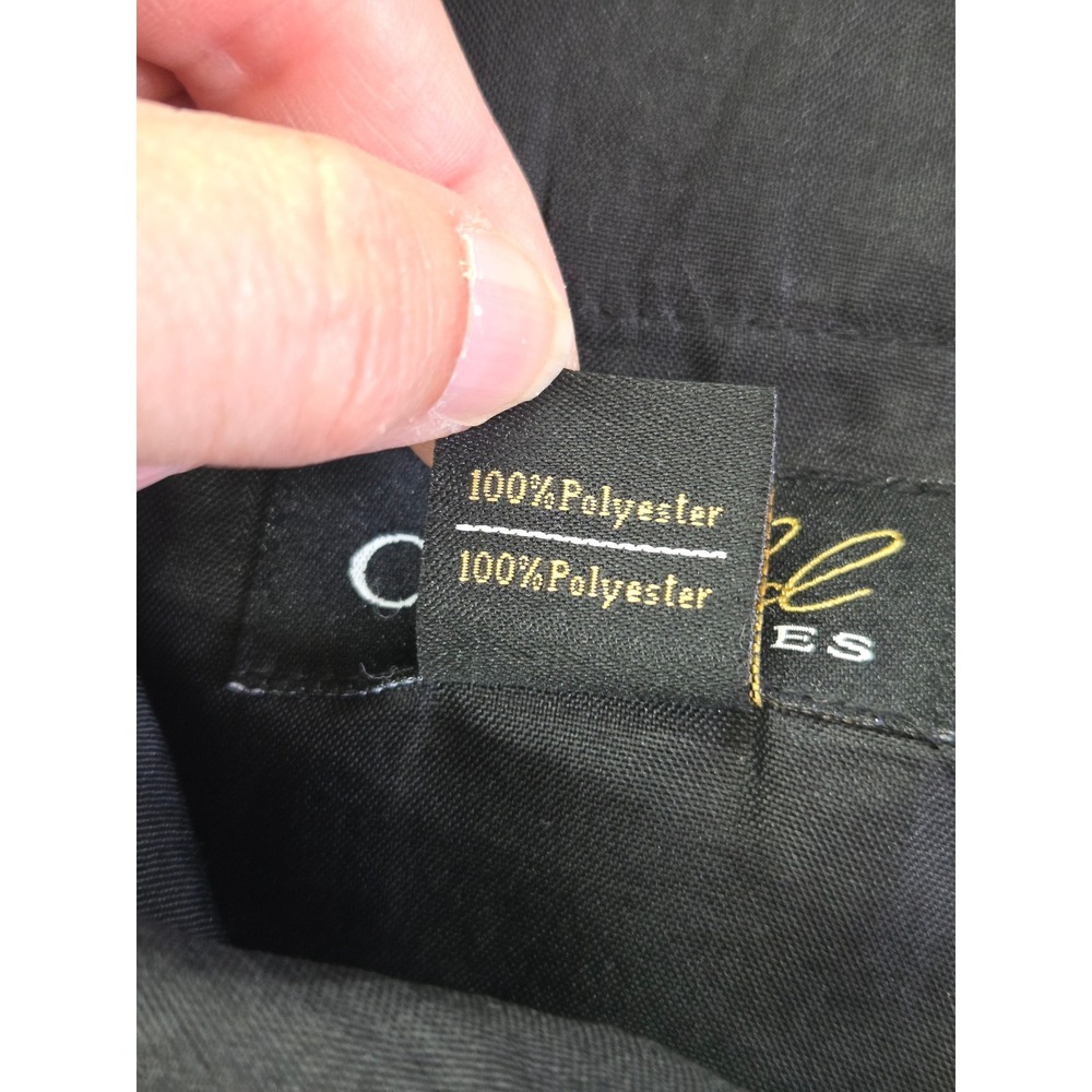 CM Gold Series Mens Navy Blue Dress Pants Flat Front 50x32 Big & Tall Polyester - Picture 7 of 11